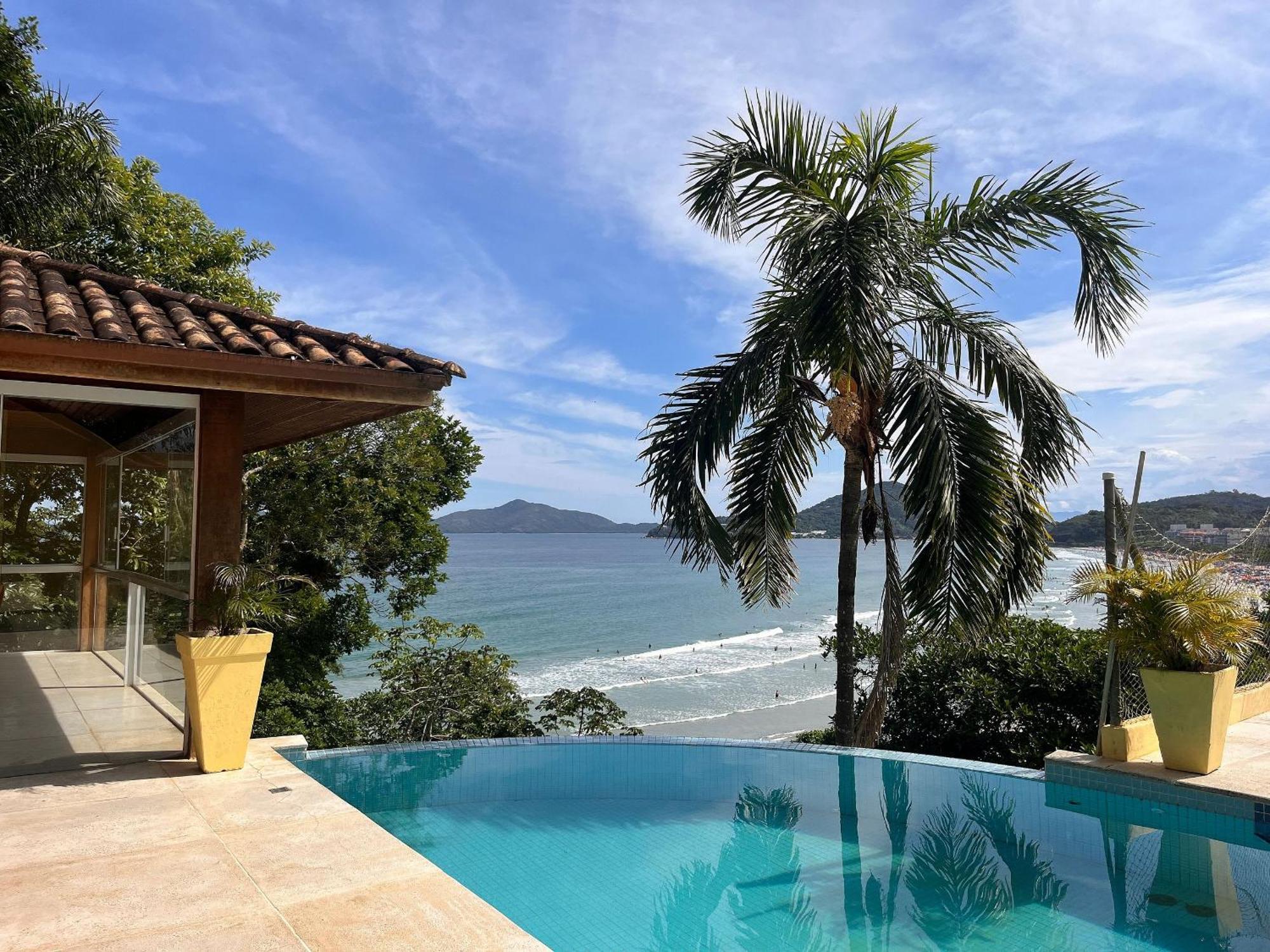 Refugio Confortavel Com Piscina De Borda Infinita E Vista Incrivel Da Grande *